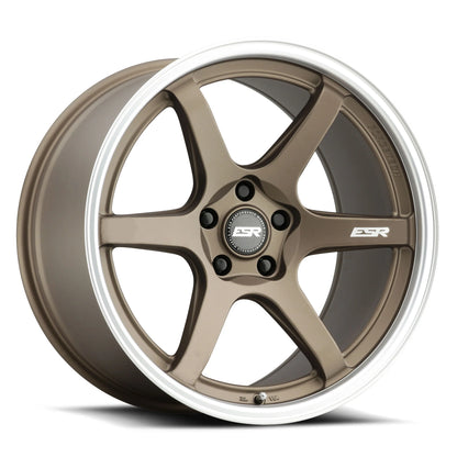 AP6 Matte Bronze Machine Lip - 18x9.5 +22 5x114.3 72.6