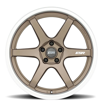 AP6 Matte Bronze Machine Lip - 18x9.5 +22 5x114.3 72.6