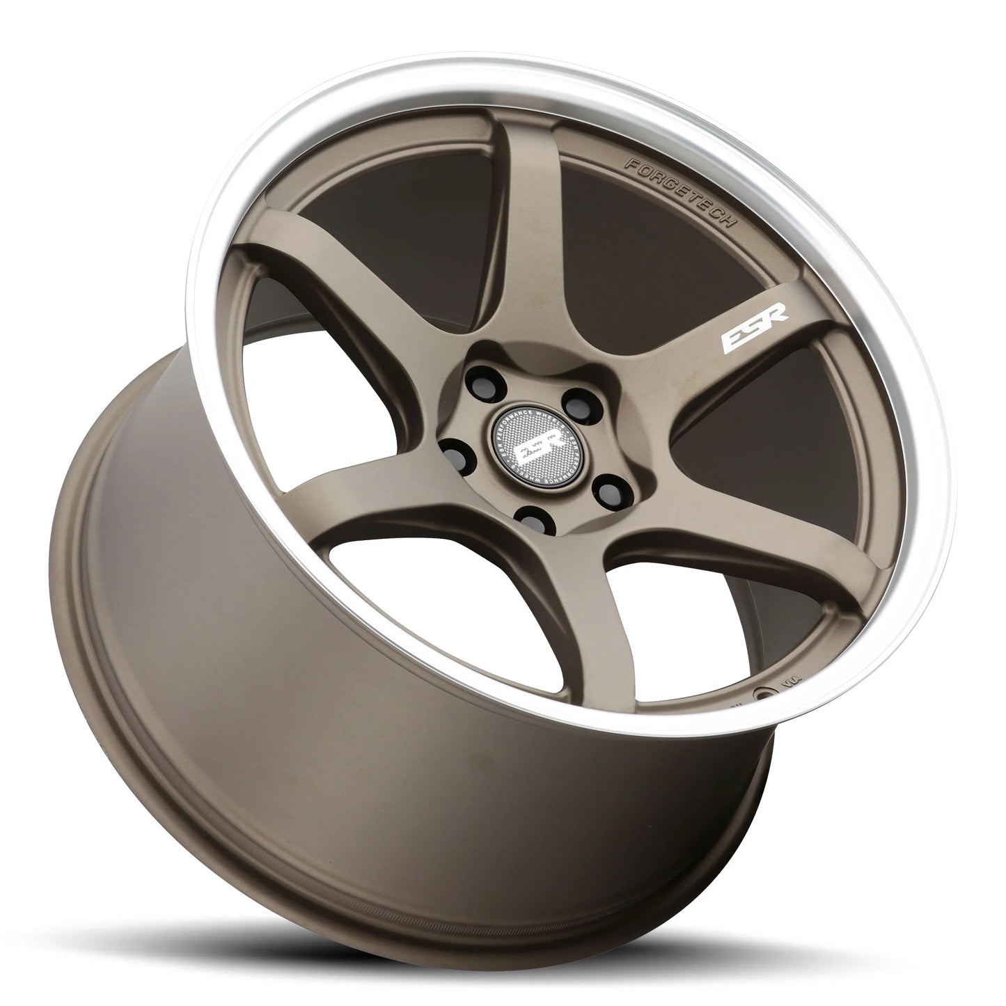 AP6 Matte Bronze Machine Lip - 18x9.5 +22 5x114.3 72.6