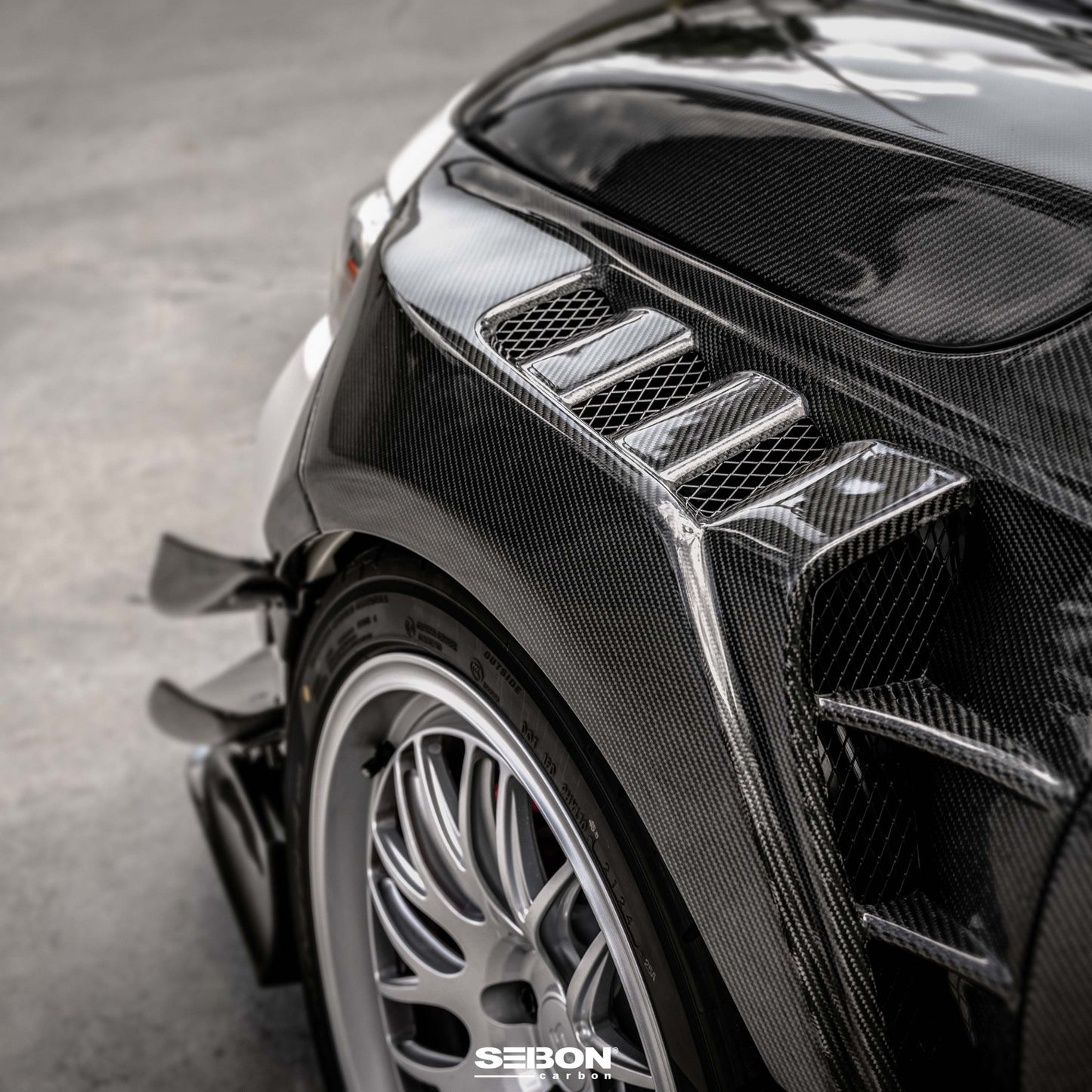 MB-Style Carbon fiber Fenders for 2023-2025 Honda Civic Type R (20mm wider)