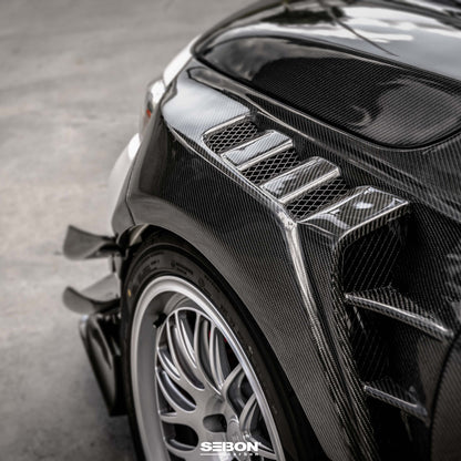 MB-Style Carbon fiber Fenders for 2023-2025 Honda Civic Type R (20mm wider)