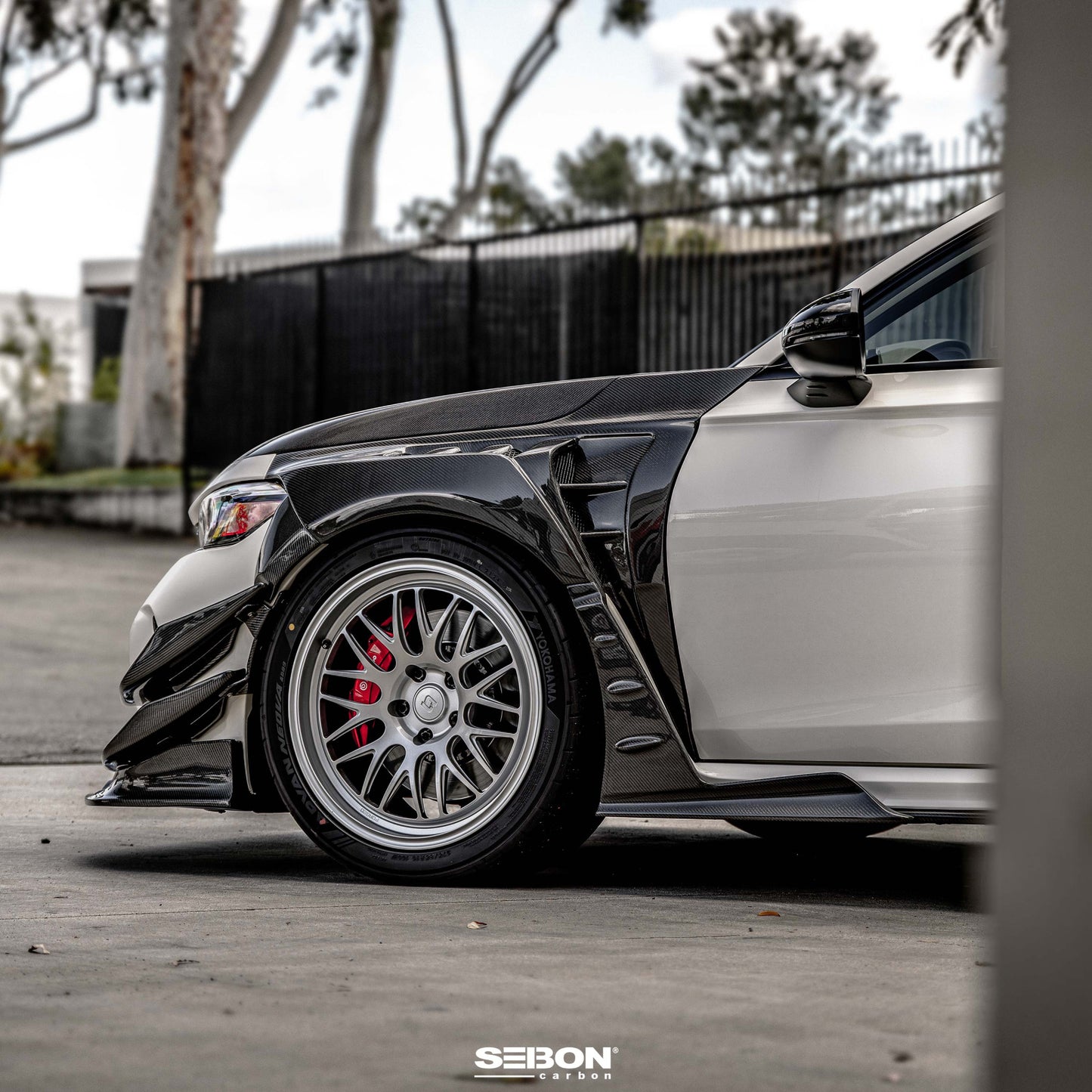 MB-Style Carbon fiber Fenders for 2023-2025 Honda Civic Type R (20mm wider)