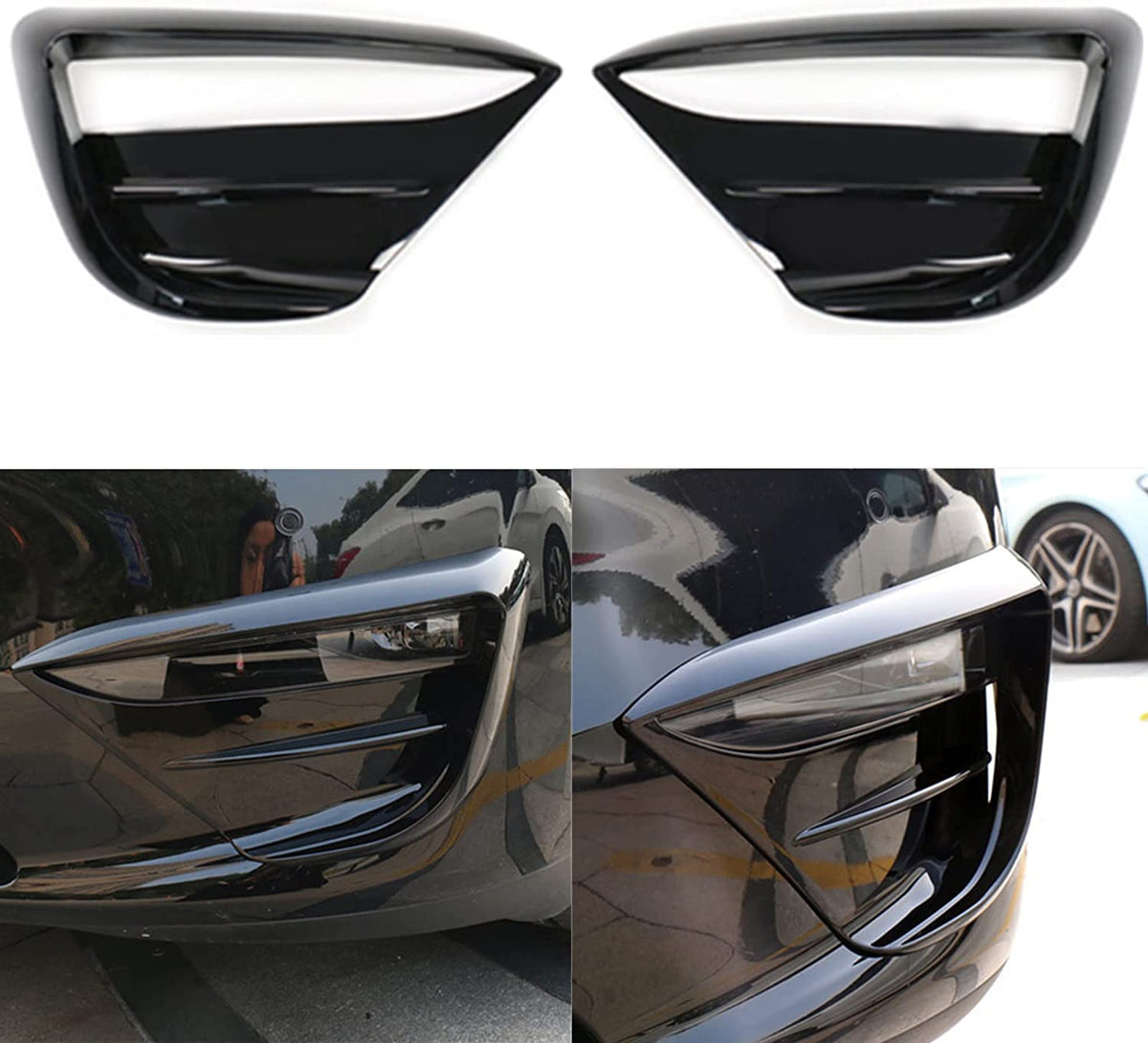 Fog Light Spoiler cover for Tesla Model Y
