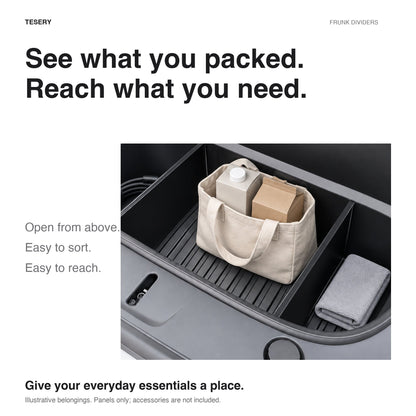 Front Trunk Partition Panel for Model Y Juniper