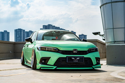 2022-2024  11th Gen Civic  YOFER V3 4 Pc Night Shadow Front Lip (Painted)