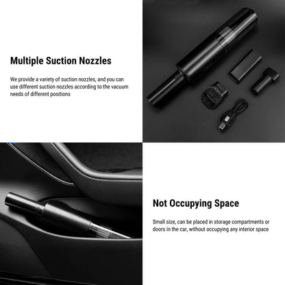 Cordless Handheld Car Vacuum Cleaner | 120W Dual Suction & Blowing Function