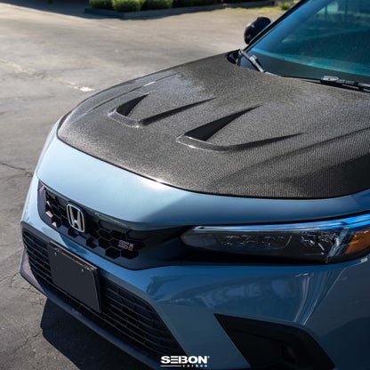 MR-Style Carbon Fiber Hood for 2022-2026 Honda Civic Sedan / Hatchback