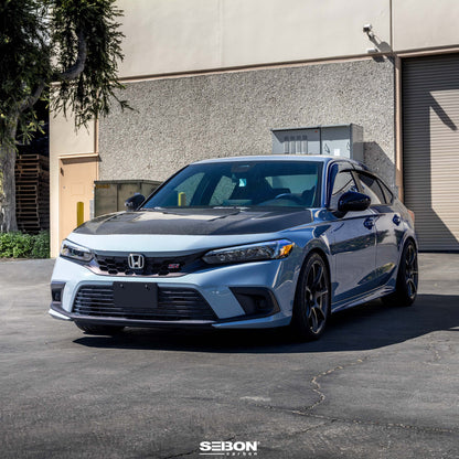 TS-Style Carbon Fiber Hood for 2022-2026 Honda Civic Sedan / Hatchback