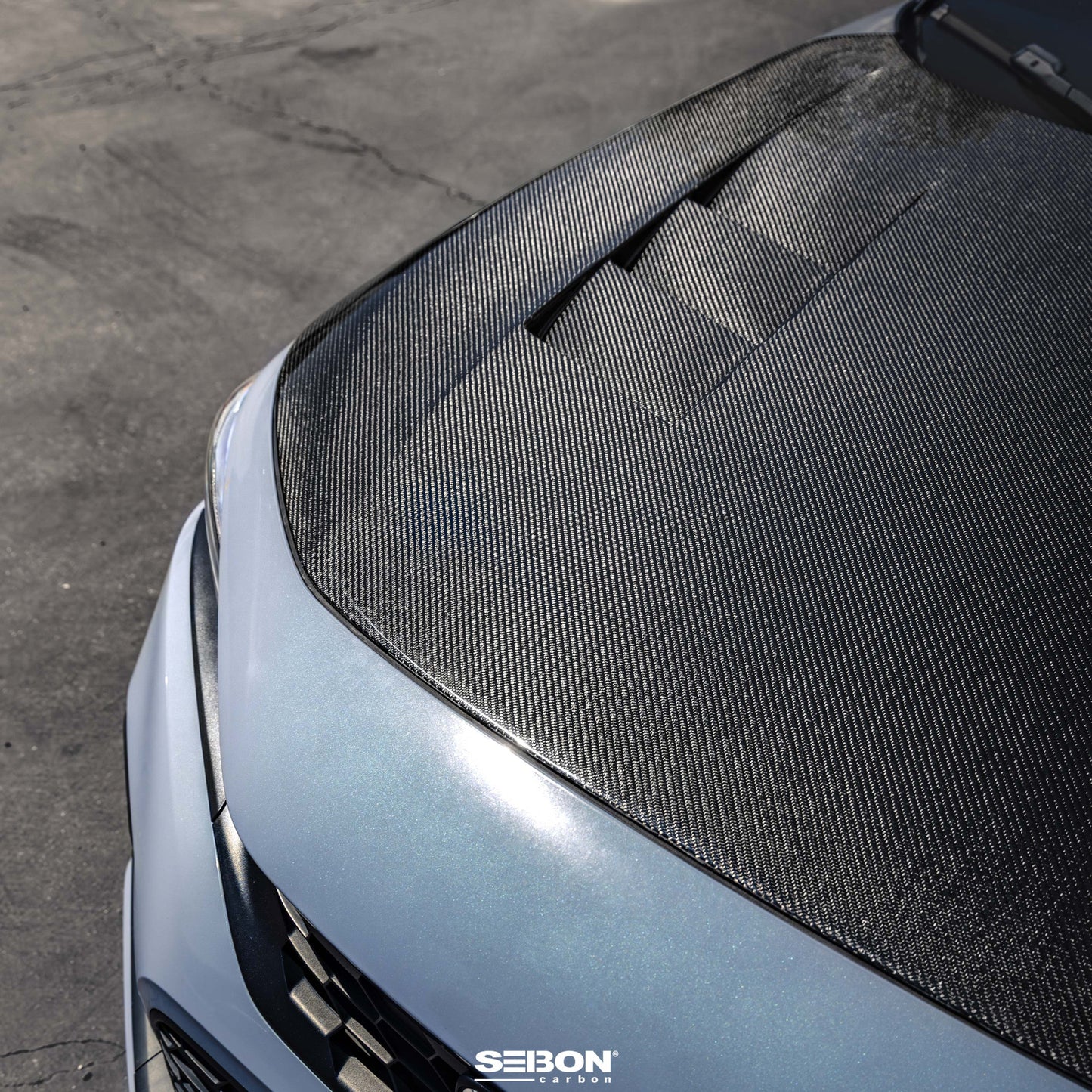 TS-Style Carbon Fiber Hood for 2022-2026 Honda Civic Sedan / Hatchback