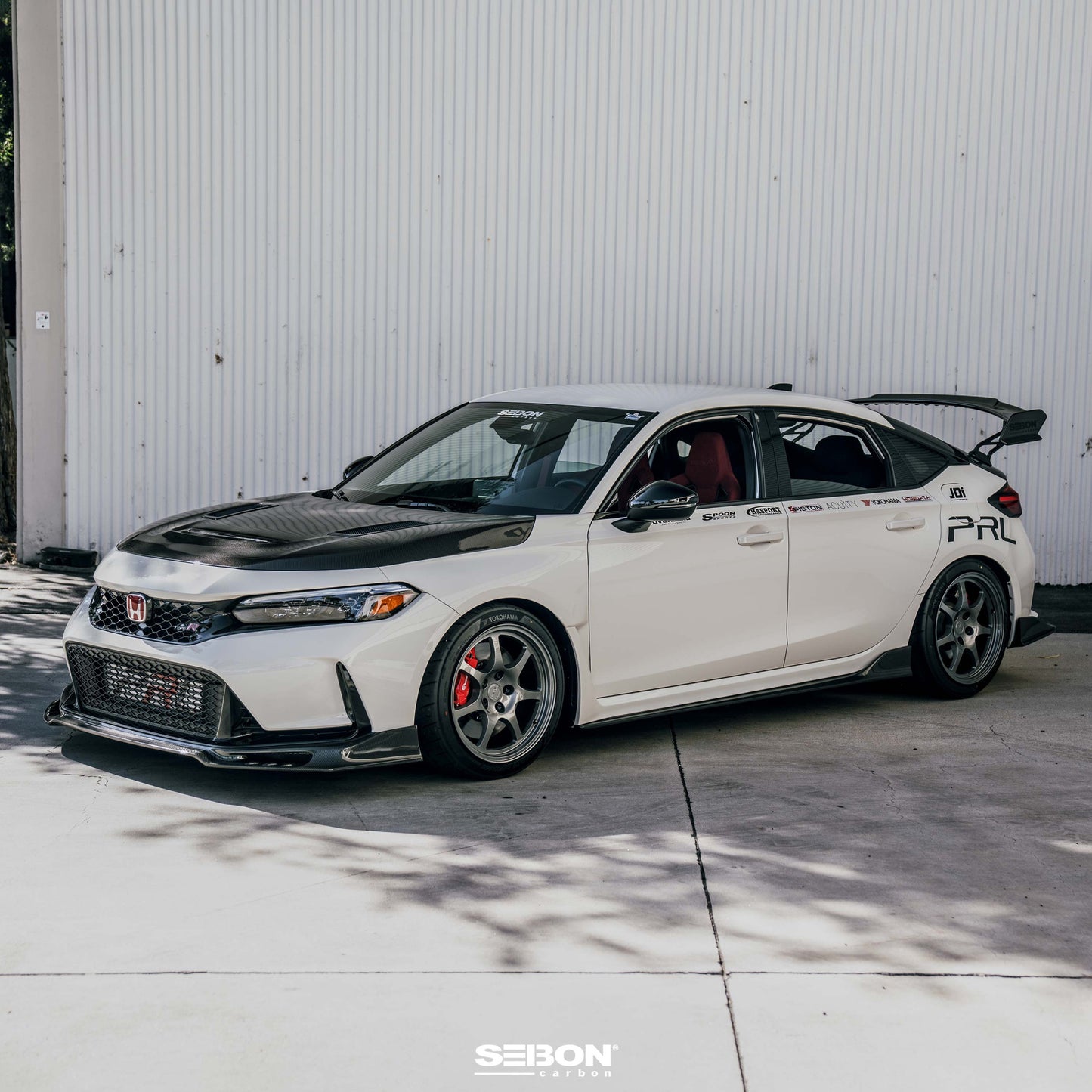 GT-Style Double Sided Carbon Fiber Hood For 2023-2025 Honda Civic Type R