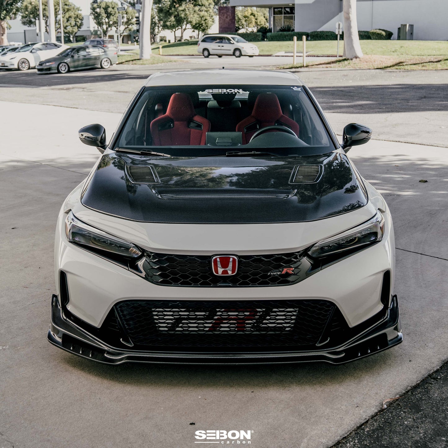 GT-Style Double Sided Carbon Fiber Hood For 2023-2025 Honda Civic Type R