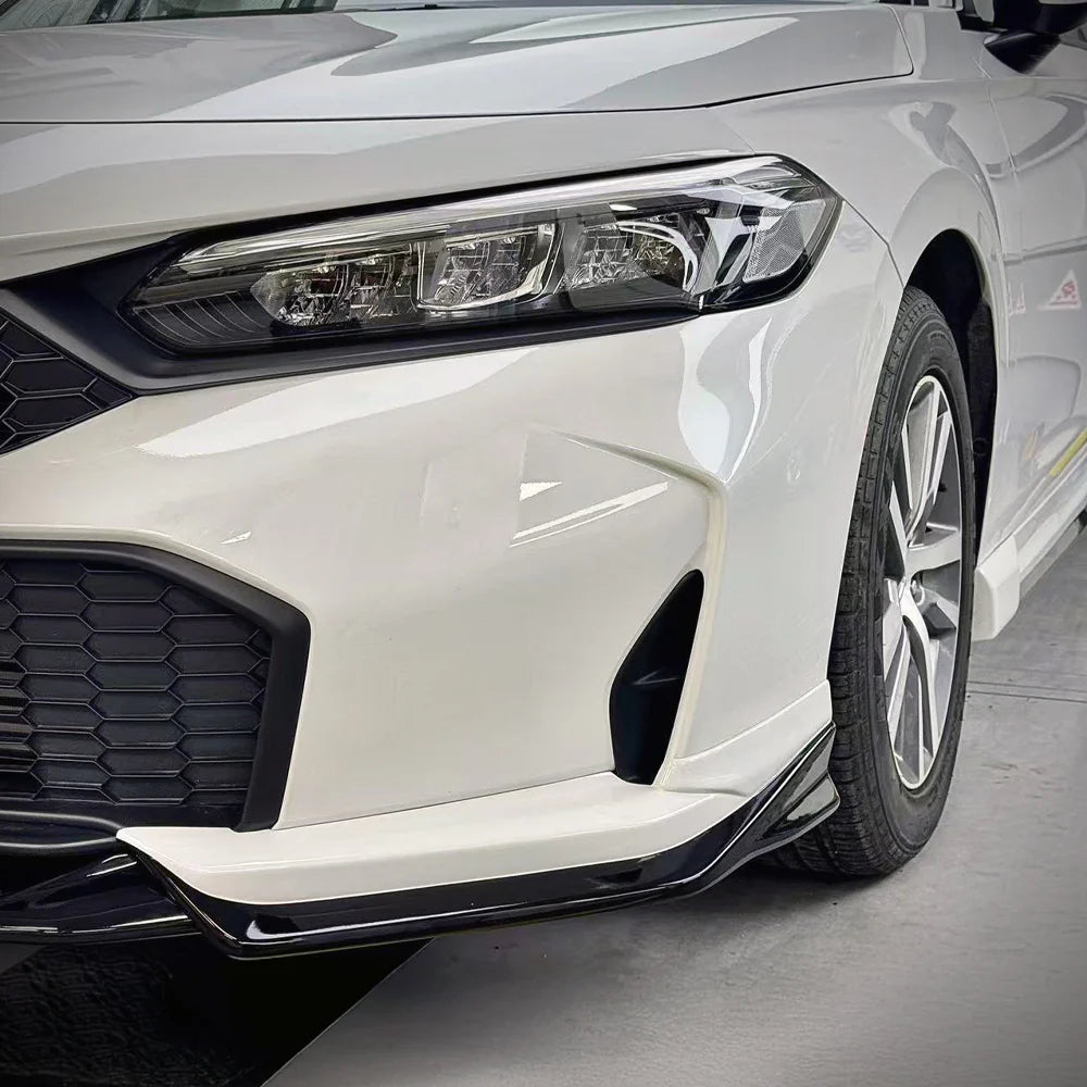2025-26 Honda Civic 11th Gen Sedan/Hatchback Front Lip - V3 - BRIGHT BLACK