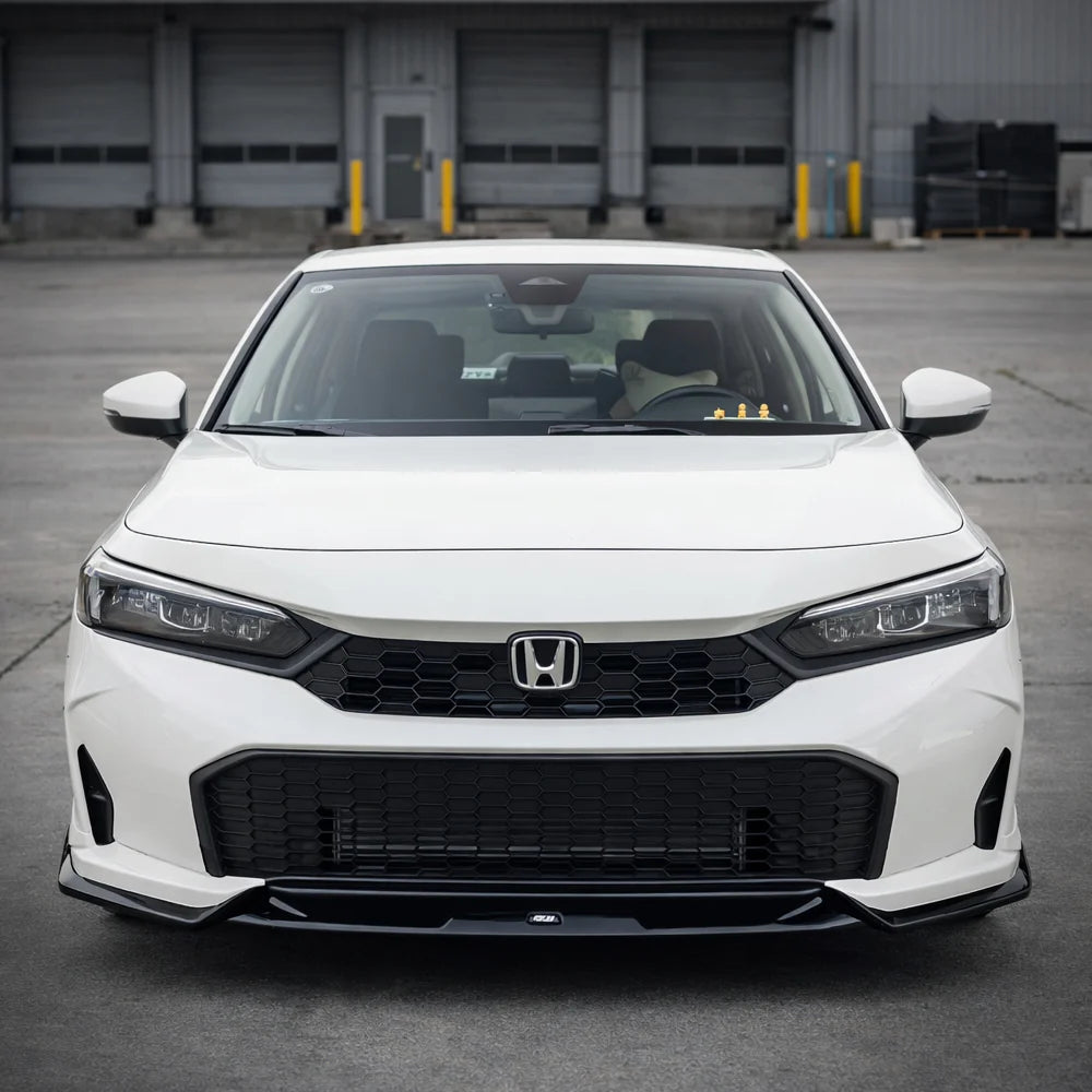 2025-26 Honda Civic 11th Gen Sedan/Hatchback Front Lip - V3 - BRIGHT BLACK