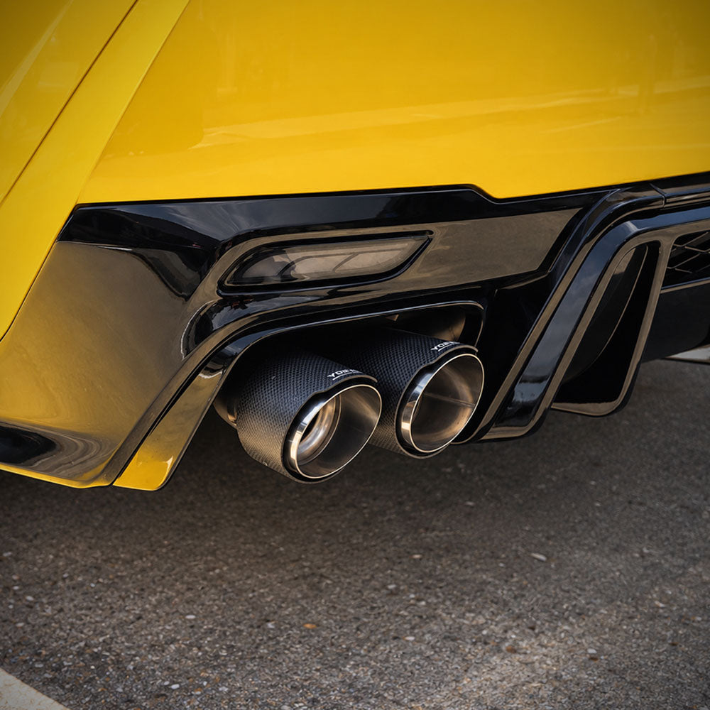 2025-26 Toyota Camry Quad Exhaust System with Carbon Fiber Tips | YOFER