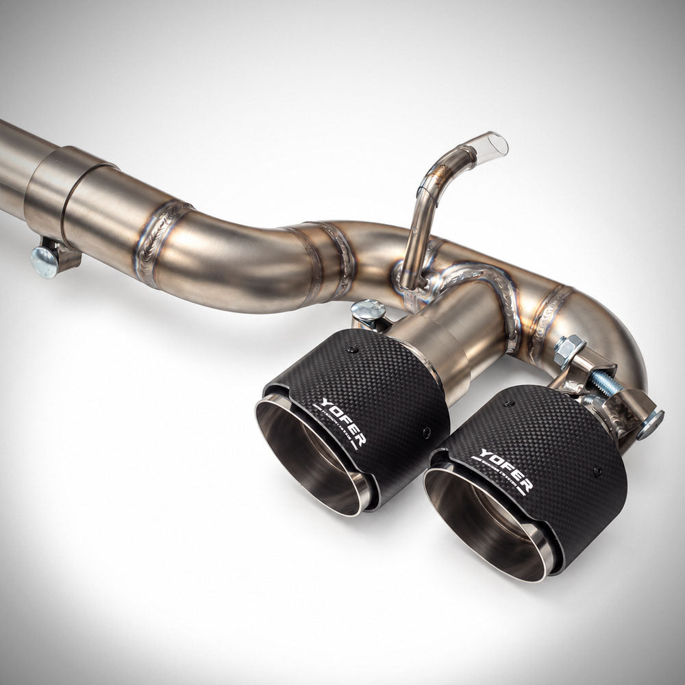 2025-26 Toyota Camry Quad Exhaust System with Carbon Fiber Tips | YOFER