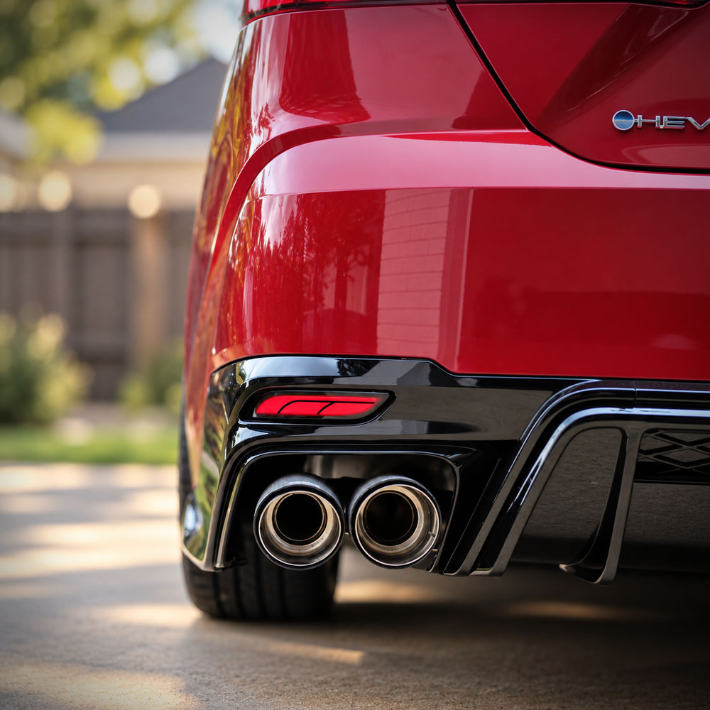2025-26 Toyota Camry Quad Exhaust System with Carbon Fiber Tips | YOFER