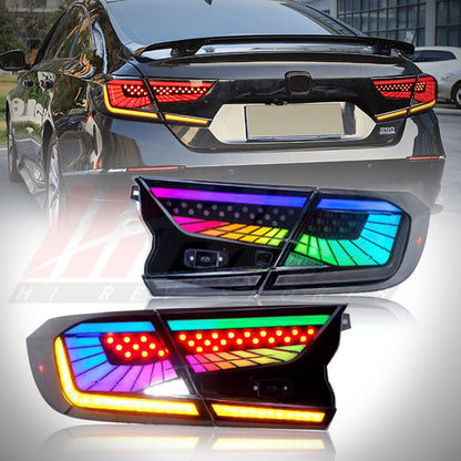 HRS 2018-22 Honda Accord LED Tail Lights - V3 RGB - OPEN BOX