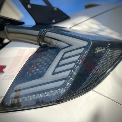 HRS 2017-21 Honda Civic 10th Gen Hatchback FK7 FK8 LED Tail Lights - V4