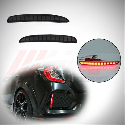 HRS 2017-21 Honda Civic 10th Gen Hatchback FK7 FK8 LED Tail Lights - V4