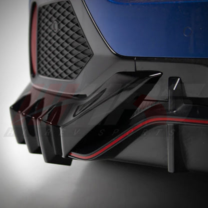 HRS 2017-21 Honda Civic 10th Gen Hatchback FK8 Mugen Style Rear Diffuser & Spats