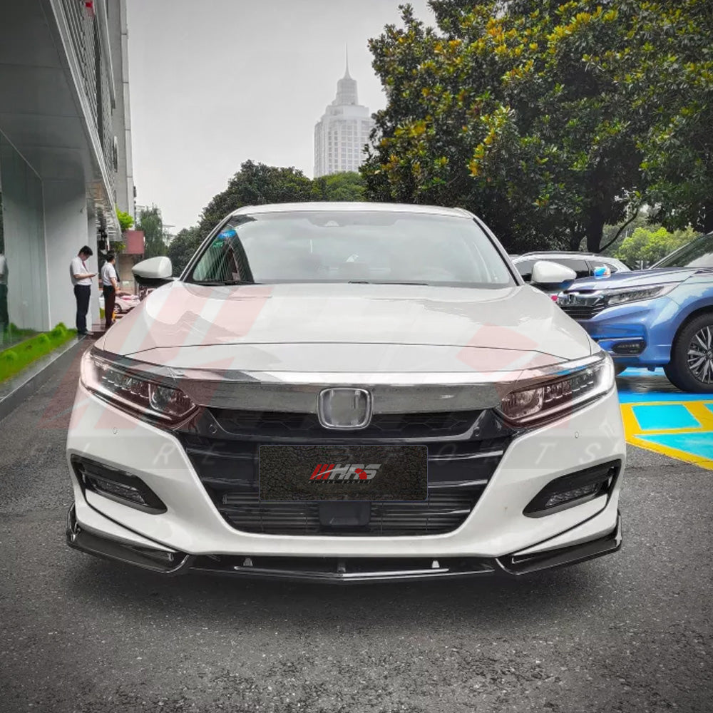 2018-2020 Honda Accord Front Lip — V4 Gloss Black