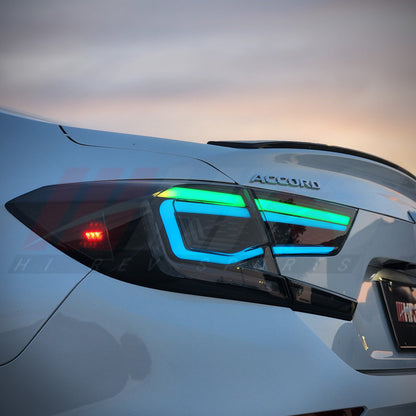 HRS 2018-22 Honda Accord LED Tail Lights - The Elite Series - RGB