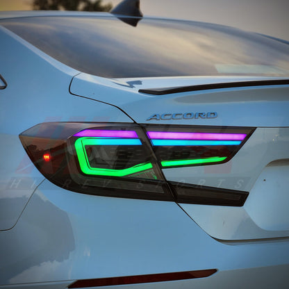 HRS 2018-22 Honda Accord LED Tail Lights - The Elite Series - RGB