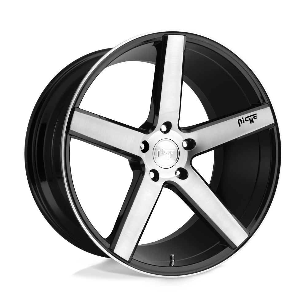 NICHE MILAN - 18X8 + 40 5X114.3 - GLOSS BLACK BRUSHED