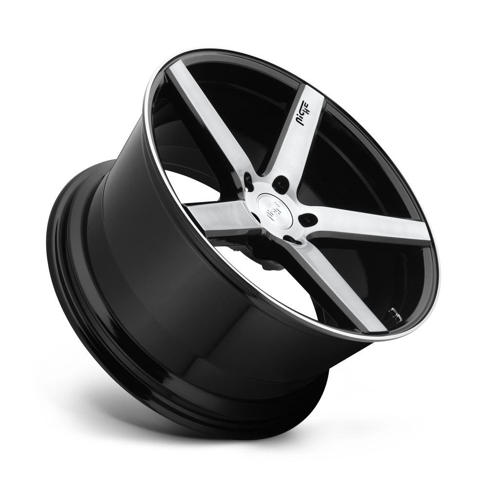 NICHE MILAN - 18X8 + 40 5X114.3 - GLOSS BLACK BRUSHED