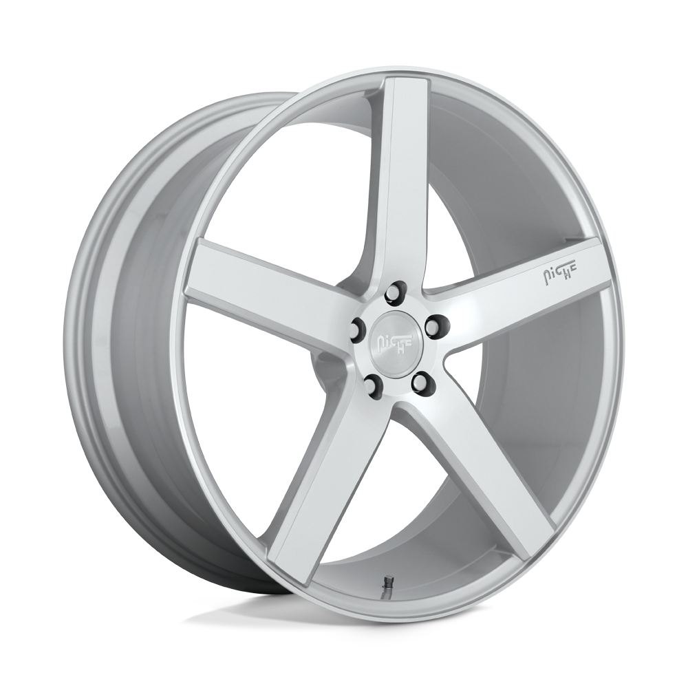 NICHE MILAN - 18x8 + 40 5X114.3 - GLOSS SILVER MACHINED
