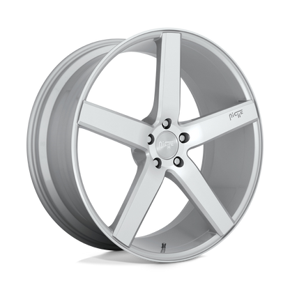 NICHE MILAN - 18x8 + 40 5X114.3 - GLOSS SILVER MACHINED