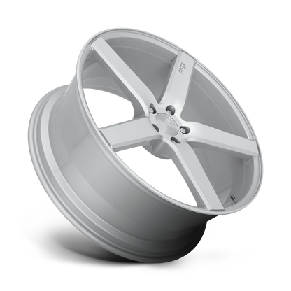 NICHE MILAN - 18x8 + 40 5X114.3 - GLOSS SILVER MACHINED