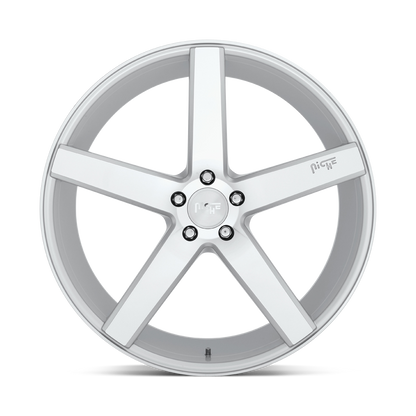 NICHE MILAN - 18x8 + 40 5X114.3 - GLOSS SILVER MACHINED