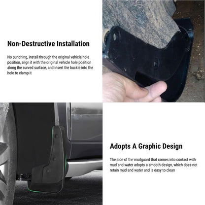 TESERY Mud Flaps Splash Guards for Model S 2014-Present
