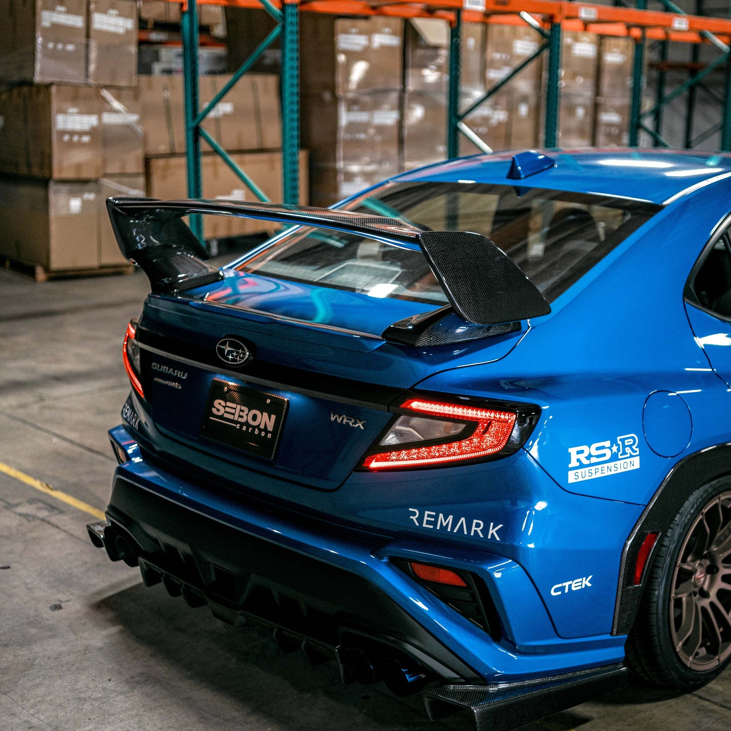STI-style carbon fiber rear spoiler for 2022-2025 Subaru WRX