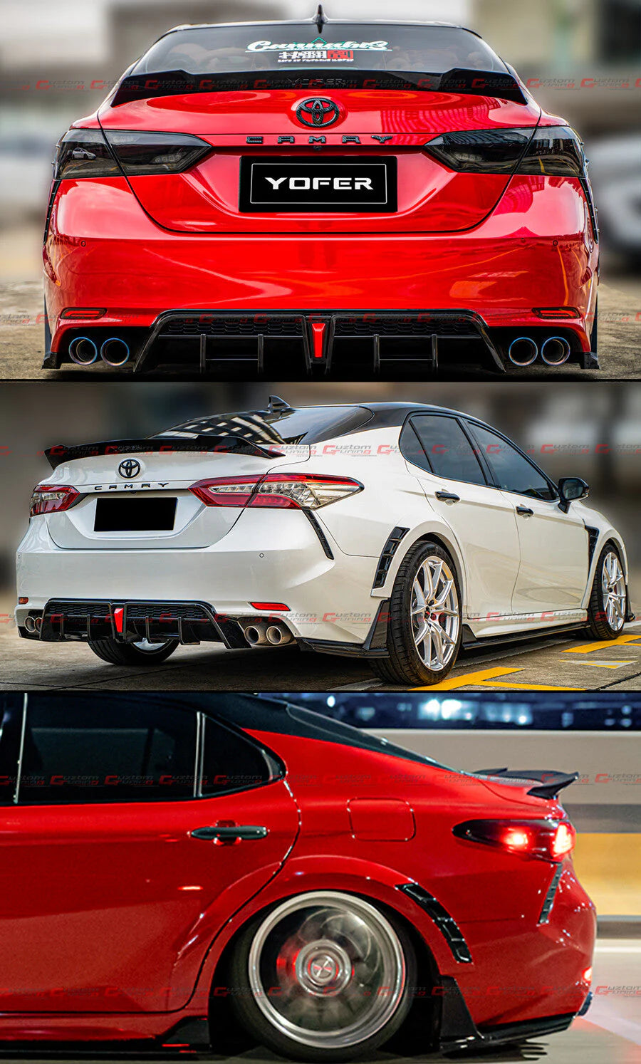Yofer Design V2 Gloss Black Trunk Spoiler [2018-2024 Toyota Camry]