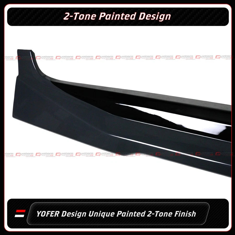 25-26 Toyota Camry Yofer Underground Gray Black 2 Tone Side Skirt Extension