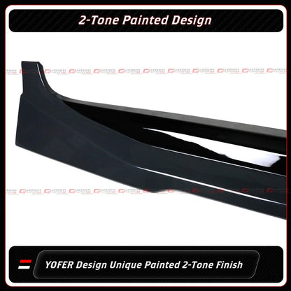 25-26 Toyota Camry Yofer Underground Gray Black 2 Tone Side Skirt Extension