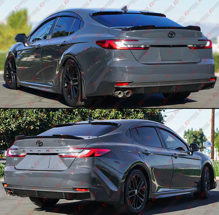 V Style Glossy Black Trunk Spoiler [2025-2026 Toyota Camry]