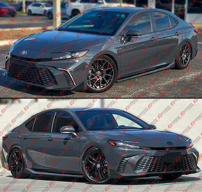 25-26 Toyota Camry Yofer Underground Gray Black 2 Tone Side Skirt Extension