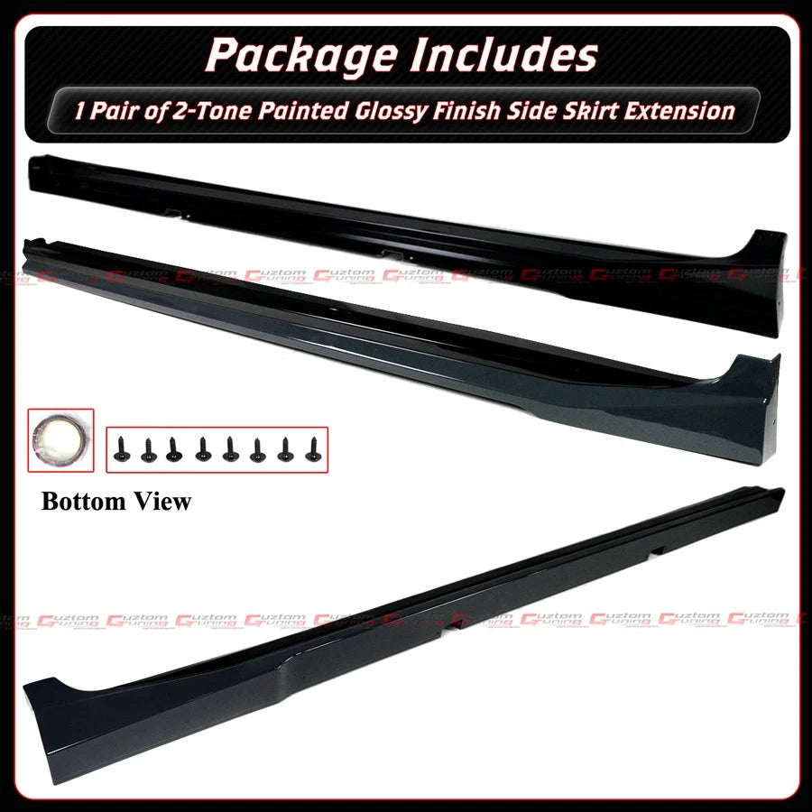 25-26 Toyota Camry Yofer Underground Gray Black 2 Tone Side Skirt Extension