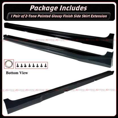 25-26 Toyota Camry Yofer Underground Gray Black 2 Tone Side Skirt Extension