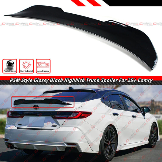 PSM Style Gloss Black Trunk Spoiler [2025-2026 Toyota Camry]