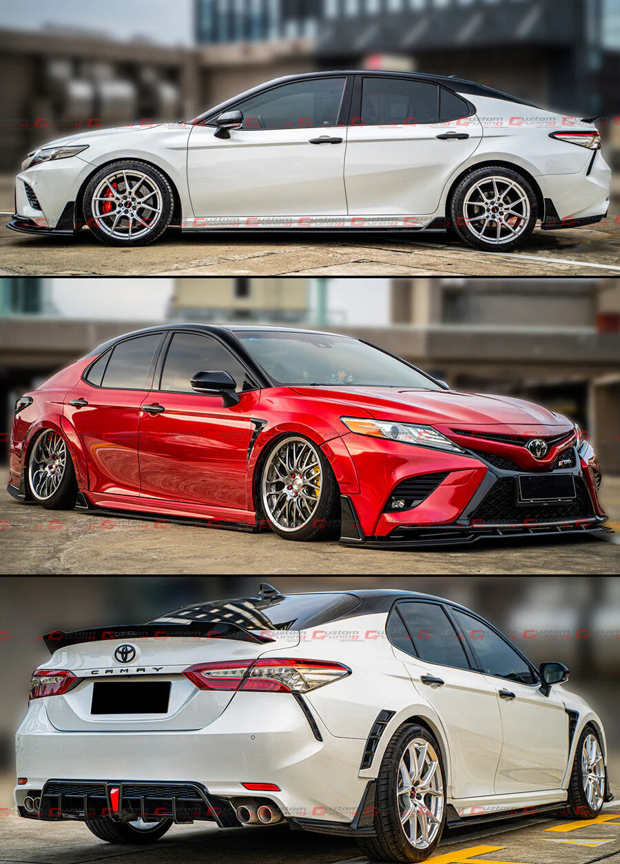 Yofer Design V2 Gloss Black Side Skirt [2018-2024 Toyota Camry]