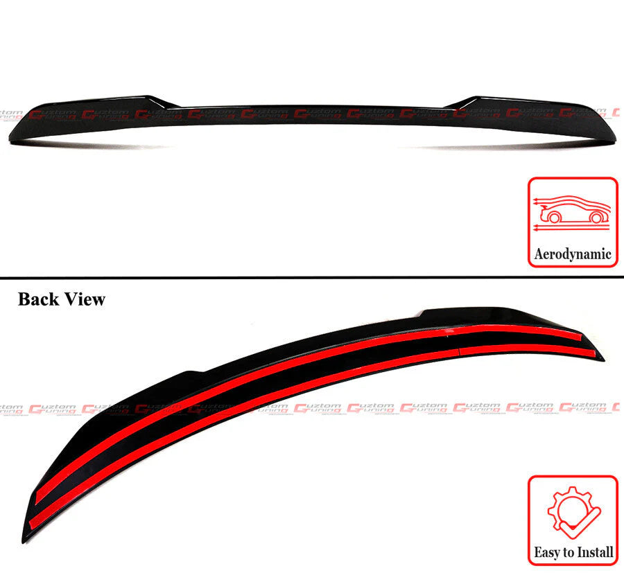 V Style Glossy Black Trunk Spoiler [2025-2026 Toyota Camry]