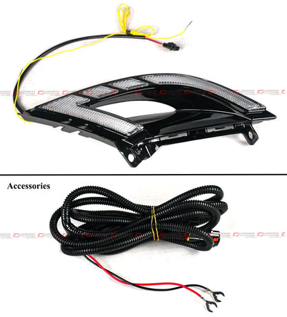 2023-25 ACCORD FRONT BUMPER DUAL COLOR SEQUENTIAL LED DRL FOG LAMP LIGHT KIT