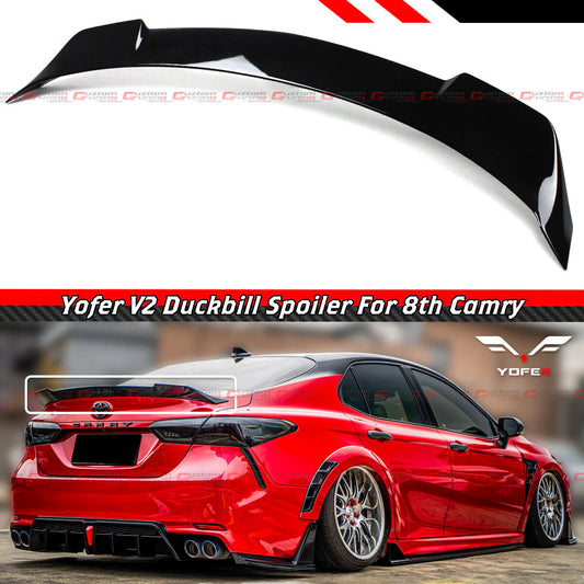 Yofer Design V2 Gloss Black Trunk Spoiler [2018-2024 Toyota Camry]