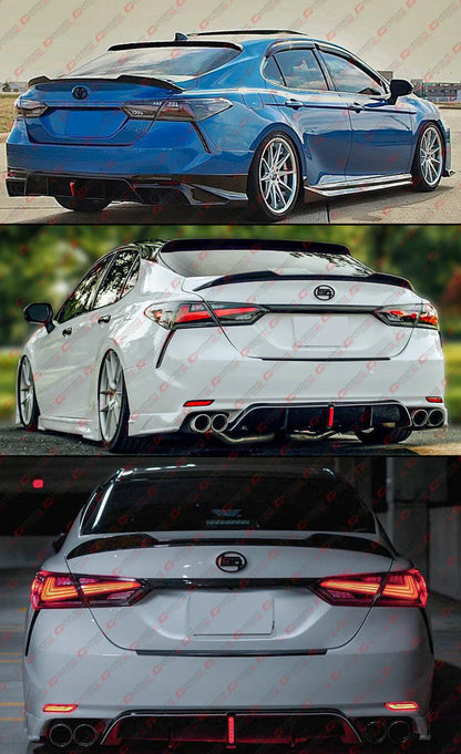 Real Carbon Fiber V Style Trunk Spoiler [2018-2024 Toyota Camry]