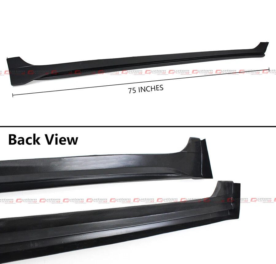 2012-2015 9TH HONDA CIVIC 4 DOOR SEDAN JDM STYLE SIDE SKIRT EXTENSION PANEL