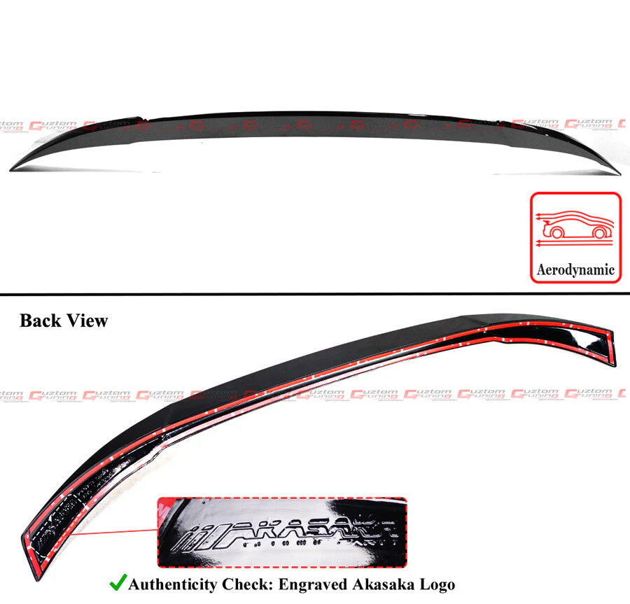 Akasaka V1 Gloss Black Trunk Spoiler [2023-2026 Honda Accord]